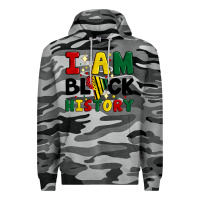 Slate Camo i am black history Premium Hoodie - Artiststas