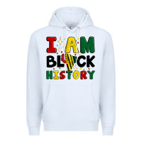 White i am black history Premium Hoodie - Artiststas