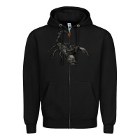 Black scorpion Zipper Hoodie - JahusDesignShop