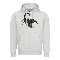 Dove Grey scorpion Zipper Hoodie - JahusDesignShop
