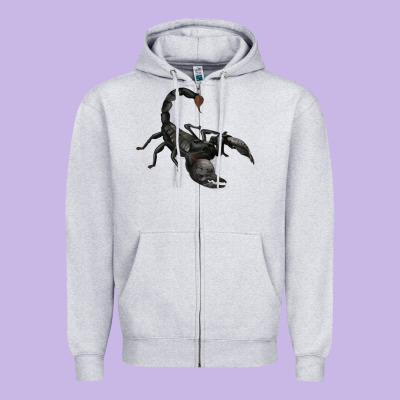 Scorpion Zipper Hoodie Designed By Jahusdesignshop