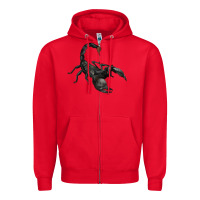 Red scorpion Zipper Hoodie - JahusDesignShop