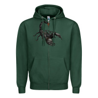 Sports Green scorpion Zipper Hoodie - JahusDesignShop