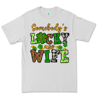 Dove Grey St. Patrick's Somebody’s lucky ass wife Premium Tee - OliviaCreatesArt