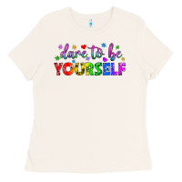 Bone Western Dare To Be Yourself LGBTQ Ladies Tee - BundleAndBundleShop
