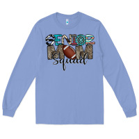 Colony Blue senior mom squad football design Long Sleeve Tee - CowhideDigitalArt