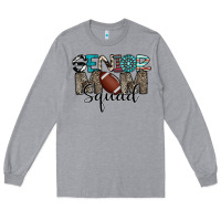Heather Grey senior mom squad football design Long Sleeve Tee - CowhideDigitalArt