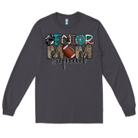 Smoke senior mom squad football design Long Sleeve Tee - CowhideDigitalArt