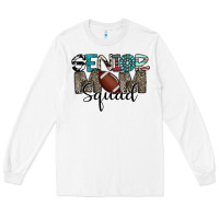 White senior mom squad football design Long Sleeve Tee - CowhideDigitalArt