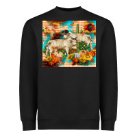 Black fall charolais bulls Heavyweight Sweatshirt - RanaPortraitStore