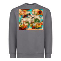 Storm fall charolais bulls Heavyweight Sweatshirt - RanaPortraitStore