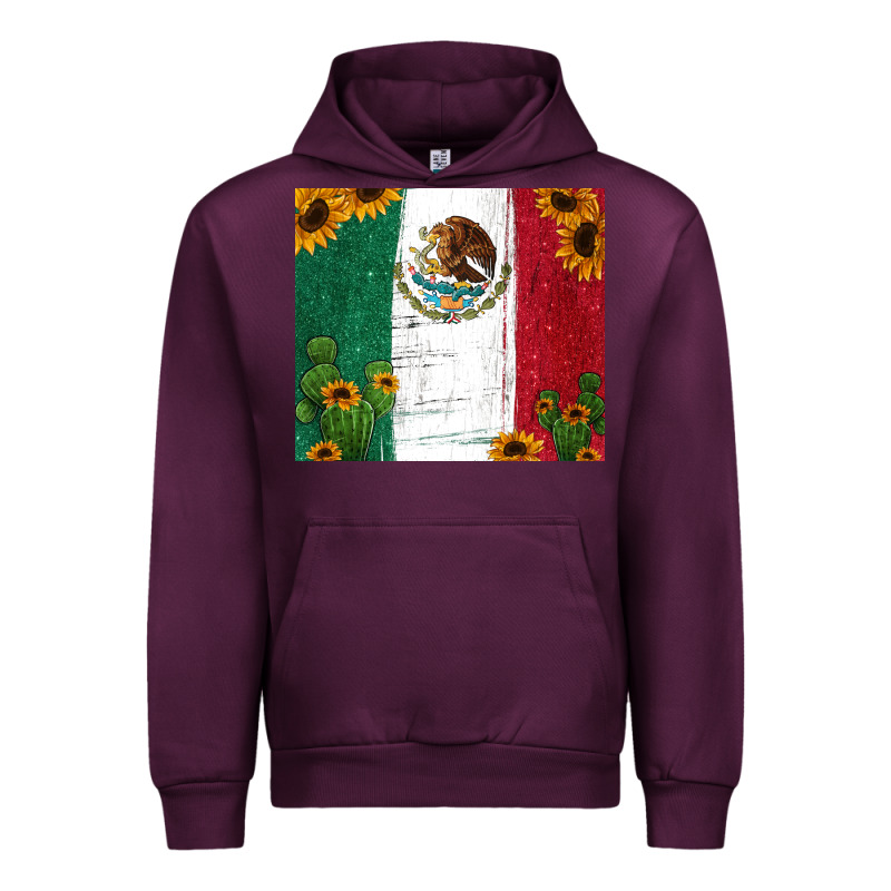 Cactus Sunflower Mexican Flag Z Urban Hoodie by Jasminsmagicworld | Teevron