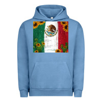 Pigment Pebble Blue cactus sunflower mexican flag z Urban Hoodie - Jasminsmagicworld