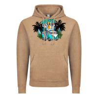 Vintage Coffee beach please Vintage Hoodie - CowhideDigitalArt