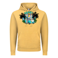 Vintage Mustard beach please Vintage Hoodie - CowhideDigitalArt