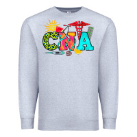 Heather Grey cna summer Premium Sweatshirt - RanaPortraitStore
