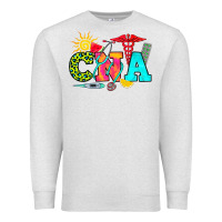 Oatmeal Heather cna summer Premium Sweatshirt - RanaPortraitStore