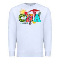 White cna summer Premium Sweatshirt - RanaPortraitStore