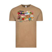 Vintage Coffee Teacher Coffee Cups Vintage Tee - FaDigitalArtStudio