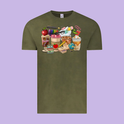 Teacher Coffee Cups Vintage Tee Designed By Fadigitalartstudio