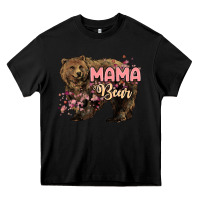 Black Mama bear mother's day Heavy Core Tee - HowdyJamesFarm