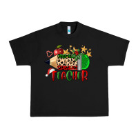 Black Christmas Teacher Pencil Urban Heavy Tee - FaDigitalArtStudio