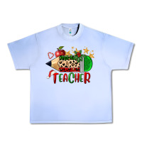 Grape Ice Christmas Teacher Pencil Urban Heavy Tee - FaDigitalArtStudio