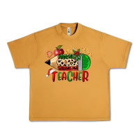 Peanut Butter Christmas Teacher Pencil Urban Heavy Tee - FaDigitalArtStudio
