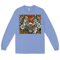 Colony Blue bunny Easter Long Sleeve Tee - CowhideDigitalArt