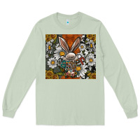 Matcha bunny Easter Long Sleeve Tee - CowhideDigitalArt