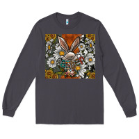 Smoke bunny Easter Long Sleeve Tee - CowhideDigitalArt