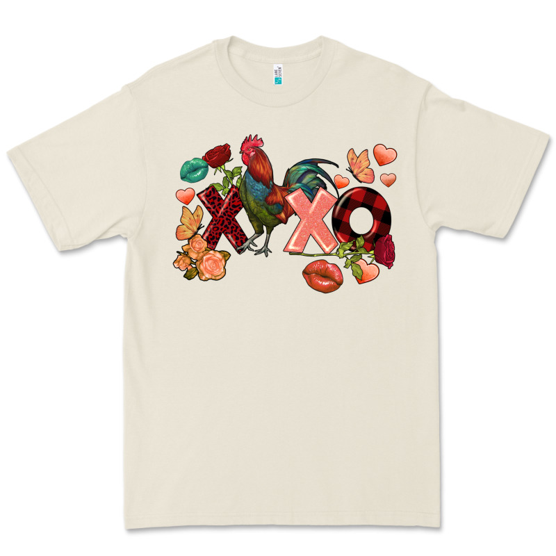 Rooster Valentine's Day Xoxo Premium Tee by FaDigitalArtStudio | Teevron