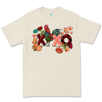 Bone Rooster Valentine's Day xoxo Premium Tee - FaDigitalArtStudio