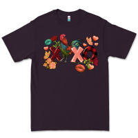 Plum Rooster Valentine's Day xoxo Premium Tee - FaDigitalArtStudio