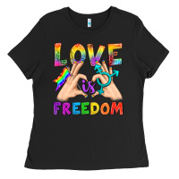 Black Love Is Freedom Ladies Tee - BundleAndBundleShop