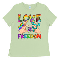 Love Is Freedom Ladies Tee | Teevron