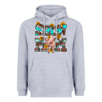 Heather Grey show mom pig Heavyweight Hoodie - RanaPortraitStore