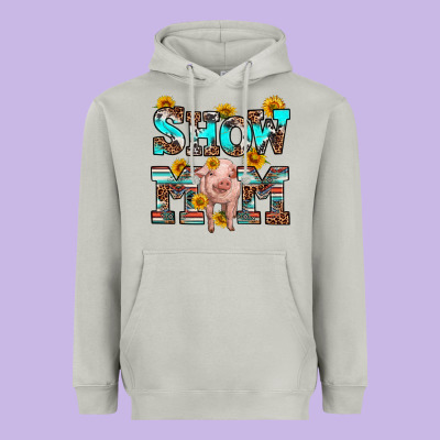 Show Mom Pig Heavyweight Hoodie Designed By Ranaportraitstore
