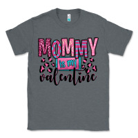 Charcoal Heather mommy is my valentine Classic Tee - OliviaCreatesArt
