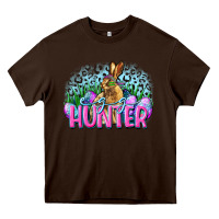 Chocolate Brown Egg hunter Easter Day Heavy Core Tee - CowGirlArtShop