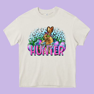 Egg Hunter Easter Day Heavy Core Tee Designed By Cowgirlartshop