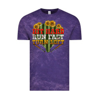 Cloud Purple hit hard run fast turn left Vintage Tee - BundleAndBundleShop