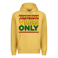 Antique Gold juneteenth vibes only Premium Hoodie - Artiststas