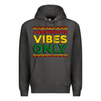 Charcoal Heather juneteenth vibes only Premium Hoodie - Artiststas
