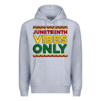 Heather Grey juneteenth vibes only Premium Hoodie - Artiststas