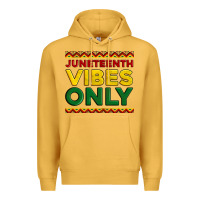 Mustard juneteenth vibes only Premium Hoodie - Artiststas