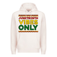 Pale Pink juneteenth vibes only Premium Hoodie - Artiststas