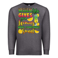 Charcoal Heather when life gives you lemons make something Premium Sweatshirt - RanaPortraitStore