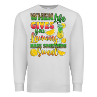 Dove Grey when life gives you lemons make something Premium Sweatshirt - RanaPortraitStore