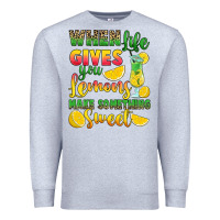 Heather Grey when life gives you lemons make something Premium Sweatshirt - RanaPortraitStore